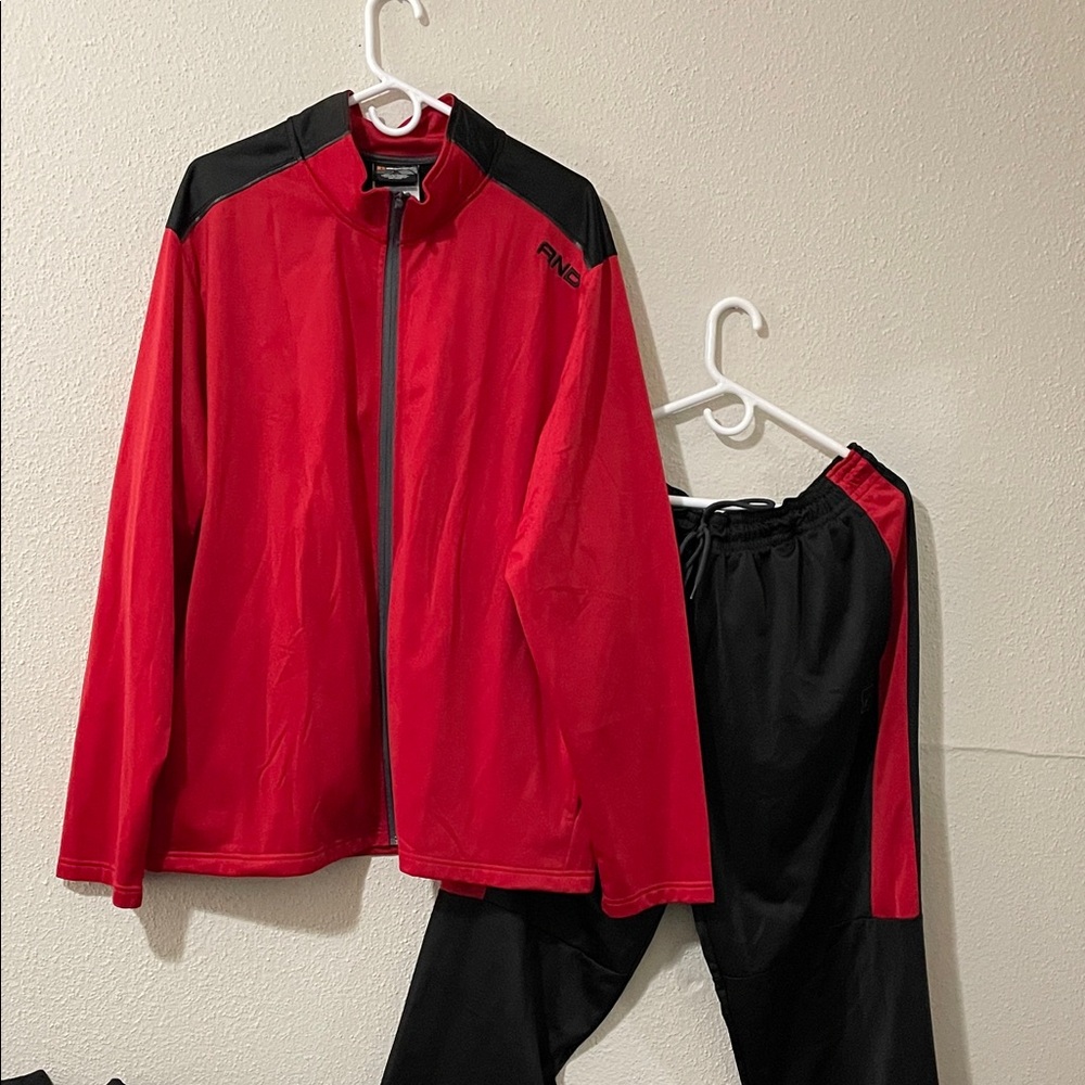 AND1 Red and Black Performance Jacket